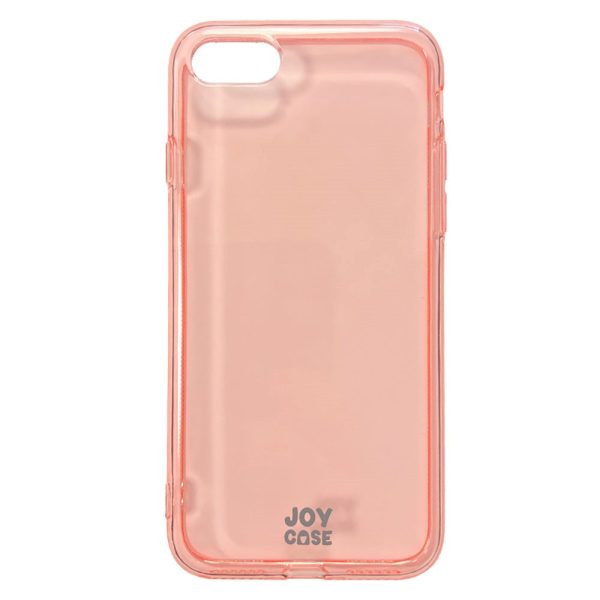 iPhone SE (2022   2020)   8   7   6   6S Joy Case Fleksibelt Plastik Cover - Gennemsigtig   Pink Online now