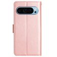 EIDERWOOD Google Pixel 9   9 Pro Sommerfugle Læder Cover m. Pung - Rose Gold Fashion