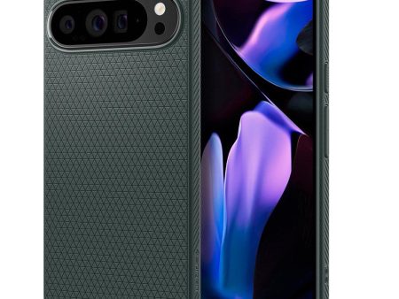 Google Pixel 9 Pro XL Spigen Liquid Air Cover - Mat Grøn Fashion