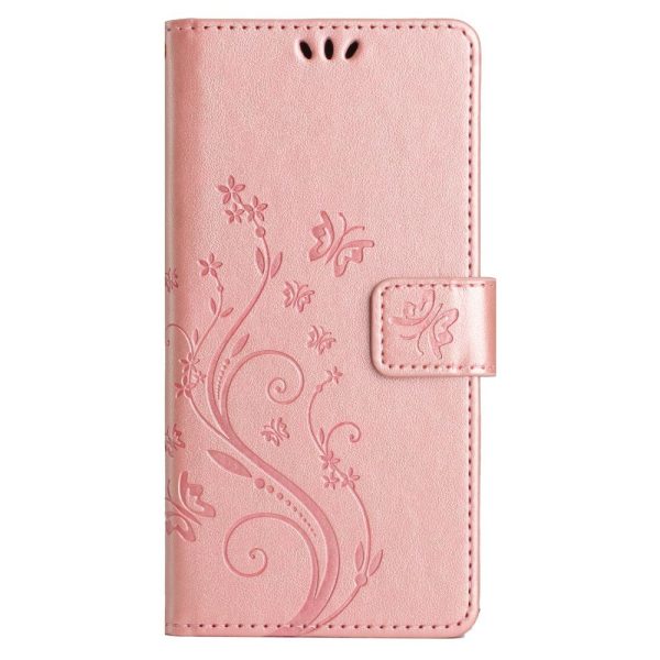 EIDERWOOD Google Pixel 9   9 Pro Sommerfugle Læder Cover m. Pung - Rose Gold Fashion