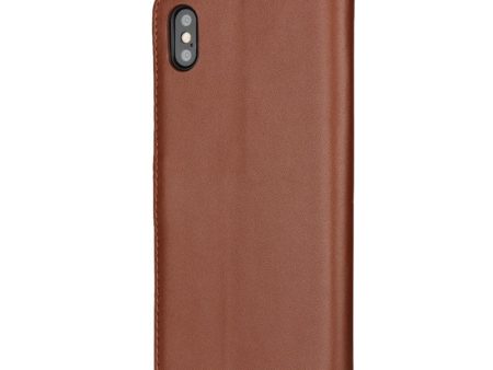 EIDERWOOD iPhone XS Max Læder Cover m. Pung & Ståfunktion - Brun For Cheap