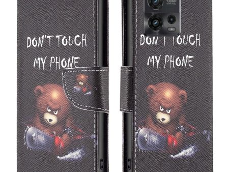 Motorola Moto G72 Læder Cover m. Pung -  DON T TOUCH MY PHONE    Bjørn Supply